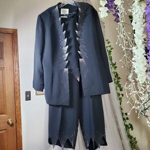 Promise Collection 3 Piece Suit Formal Rhinestone Party Special Occasion Size 20